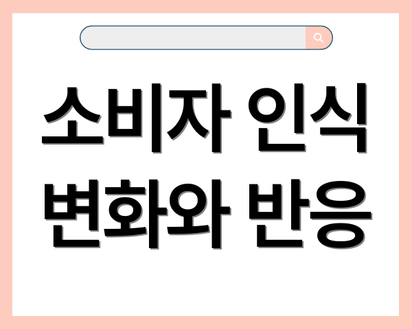 소비자 인식 변화와 반응